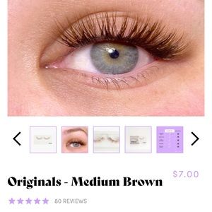 Pack of 4 Lilac St. Original Brown Lash Clusters